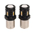 thumbnail image 1 of 2Pcs LED Bulb 120W 1500LM BA15S 1156 Super Bright 12?24V Universal Signal Reverse Lamp Bulb for Car SUV Truck RV Yellow Light 3000K, 1 of 5