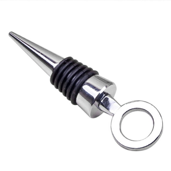 Moocorvic Clearance Alloy Wine Bottle Stopper Metal Clear Rhinestones