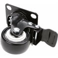 thumbnail image 3 of Juego de 4 ruedas giratorias con placa superior, resistencia industrial con freno, ruedas resistentes que no dejan marcas para un cuidado óptimo del piso, sistema de doble cojinete para una mayor, 3 of 5