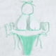 thumbnail image 3 of Trajes de baño tankini para mujer Trajes de baño de dos piezas con tirantes ajustables y espalda descubierta de color liso para mujer Trajes de baño para mujer Trajes de baño tankini para mujer, 3 of 4