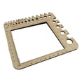 thumbnail image 4 of Reglas de calibre para tejer de madera, multifunción, para principiantes, portátiles, para estudiantes, hilanderos de hilo estilo A, 4 of 9