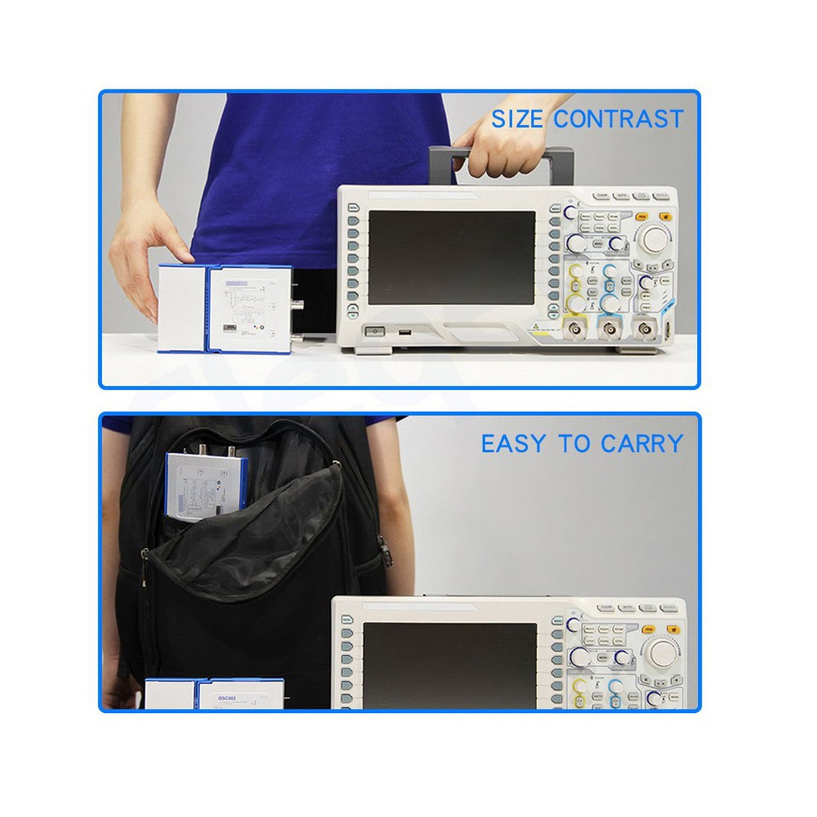 2 CH USB PC Virtual Digital Oscilloscope 20M Bandwidth 50 MSa/s Signal Generator Logic Analyzer