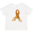 thumbnail image 3 of Inktastic Leukemia Awareness with Orange Ribbon Made of Hearts Boys or Girls Baby T-Shirt, 3 of 5