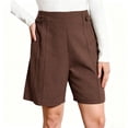 thumbnail image 5 of Admvng Women's Plus Size Summer Casual Shorts Breathable Soft Hiking Shorts with Pockets, 5 of 8
