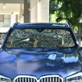 thumbnail image 4 of Yayeee Car Windshield Sun Shade Universal Fit Front Visor Protector, Floral Forest Scene, 4 of 8
