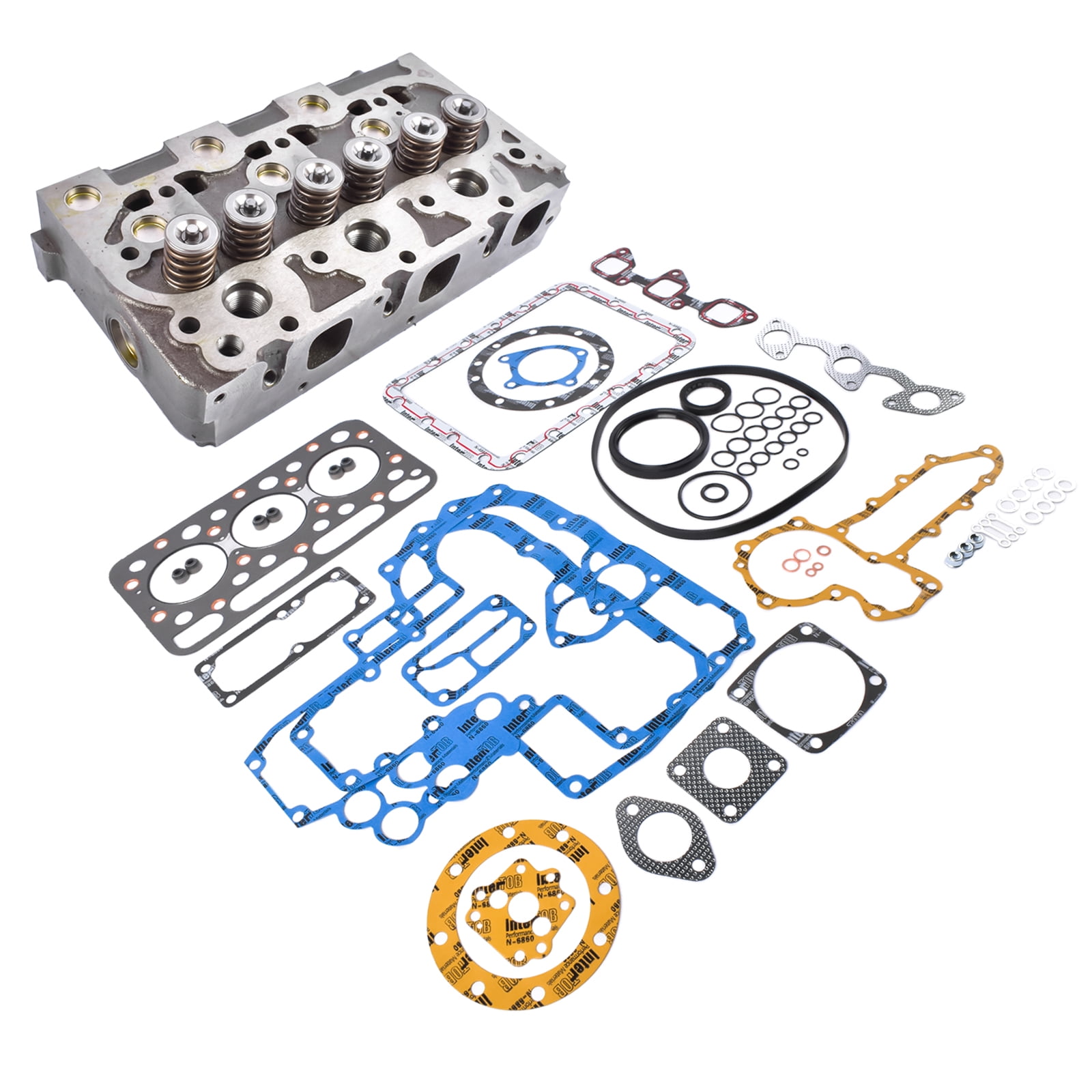 GELUOXI Complete Cylinder Head Gasket Set for Kubota L225 L245 D1102 D1101 L2201 L2000 Engine 1532103040 1532103115 1532103042