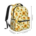 thumbnail image 2 of Balery European-style Pattern Sunflower Mochila Escolar Impresa, Mochila Ligera para Viajes Casual, Mochila Duradera y Cómoda Multifuncional, Mochila para Laptop-One Size, 2 of 5