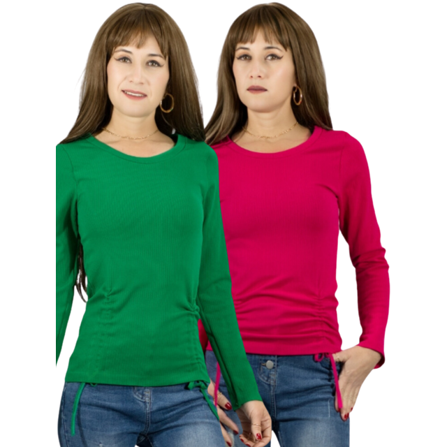 Suéter Malabis Mujer Otoño/invierno Cuello Redondo 2025 UNITALLA