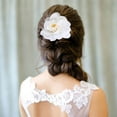thumbnail image 5 of Paquete de 21 pinzas para el pelo de flores artificiales para boda, fiesta de graduación, decoración para el cabello para mujeres y niños, 5 of 5