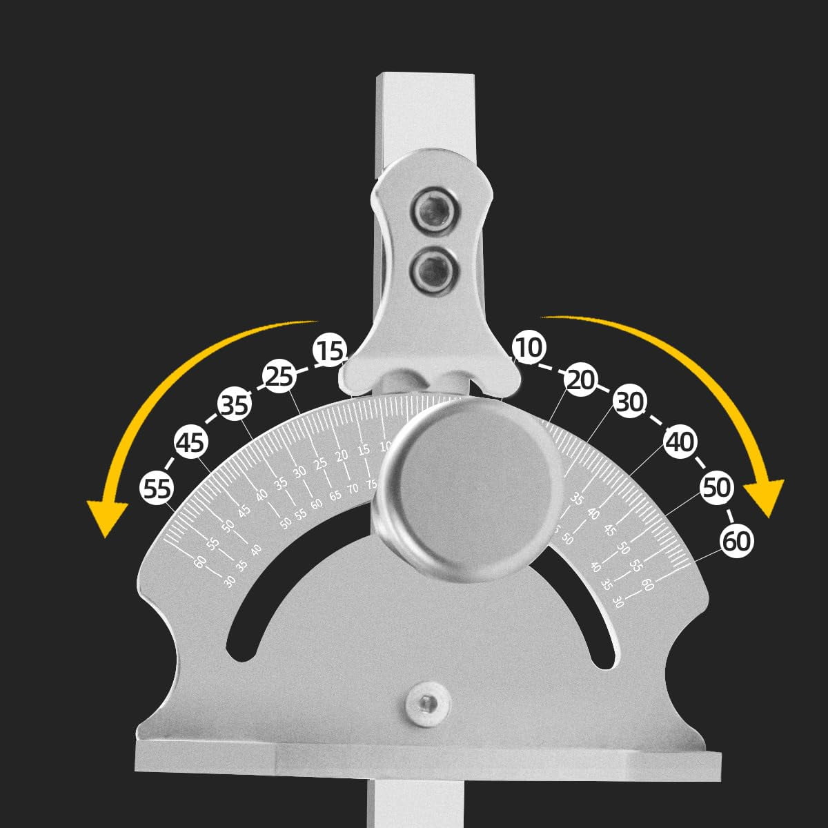 Miter Gauge Fixed Angle Gear Shifting Hole Universal Table Saw Gauge, Miter Saw Protractor With A Standard Slot Bar