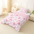 thumbnail image 2 of Erosebridal Dreamy Princess Style Twin Comforter Sets,Pink Loves Heart Bedding Set For Girls Kids, Reversible 2-Piece, 2 of 7