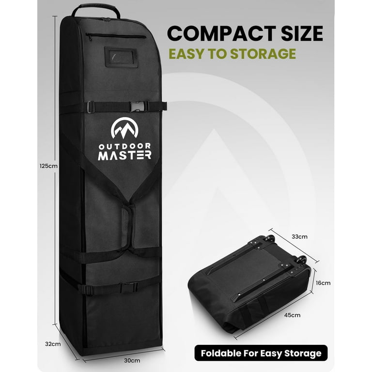 OutdoorMaster Padded Golf Travel Bag, Waterproof 900D Oxford
