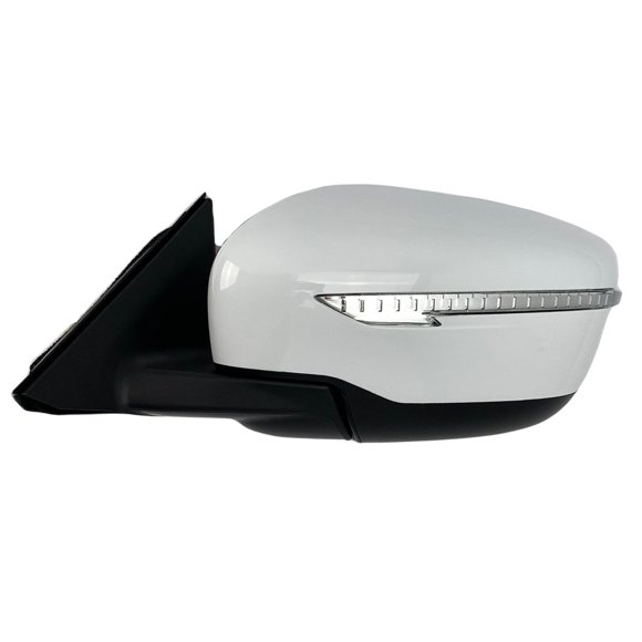Spieg NI1320285 Driver Side Mirror Replacement for Nissan Rogue 2014-2016 Power Heated Turn Signal Light PTM White Cover (LH)