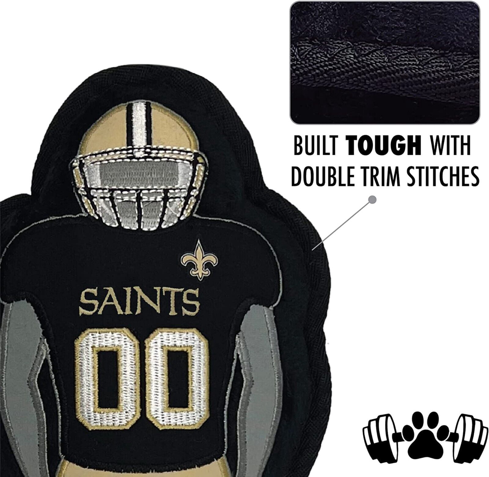 NFL New Orleans Saints Athletes Player Pet Dog Toy Premium Quality with Built-in Squeaker Chew Toy