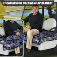 thumbnail image 2 of Yuyamidu Skull Golf Cart Covers Seat Cover with Pockets Purple Rose Club Car Cushion Cover Universal Fits 2 Passenger Machine Washable, 2 of 7