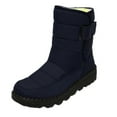 thumbnail image 3 of Willtoo Womens Winter Snow Boots With Warm Fur Lining Comfortable Booties Non Slip Waterproof Outdoor Shoes Dark Blue, 3 of 6