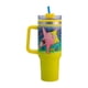 thumbnail image 2 of Termo Alto Doble Pared Con Asa Y Popote, Diseño Bob Esponja & Patricio, Termo Color Amarillo, Capacidad 1. 2 L, 2 of 6