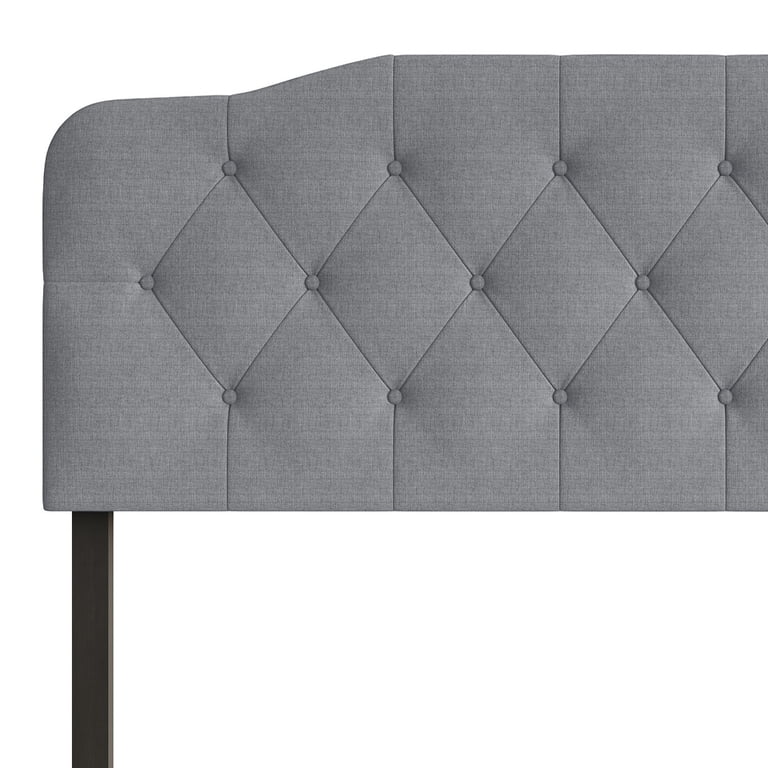Home Design Angela Twin Button-Tufted Upholstered Headboard photo 3