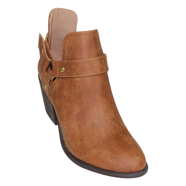 BOTIN CASUAL TACON MILAGROS MUJER COÑAC CINQUE 7972 LEON 7972p