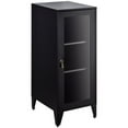 thumbnail image 2 of Storage Cabinet With 2 Adjustable Shelves File Cabinet Metal Locker Office Cupboard Bath Towel Shampoo Snacks Beverages Cosmetics For Bedroom Living Room Kitchen Bathroom Moisture-Proof Black, 2 of 8