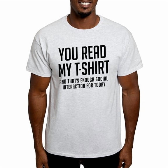 CafePress - Social Interaction Light T Shirt - Men's Classic Cotton T-Shirts