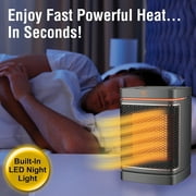 Handy Heater Gray 1500W 3 Speed Automatic Shutoff Ceramic Heater for 250 sq ft