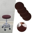 thumbnail image 4 of 2 Pieces Bar Stool Covers Round, Washable Soft Durable Elastic Stool Cushion Slipcover, Seat Covers for 12-18 inch home and bar, 4 of 8