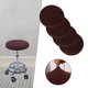 thumbnail image 4 of 2 fundas para taburetes de bar redondas, suaves y elásticas, de poliéster, para el hogar. marrón, 4 of 9