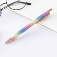 thumbnail image 4 of Copper Accessories Press Metal Pen Ballpoint Pen foreskin Color Gold Powder Flash Chalk Advertising Pen Work Teacher Student Stationery Ballpoint Pen Multicolor Press Pen 1ML Folding Craft Table, 4 of 5