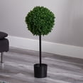 thumbnail image 4 of Nearly Natural 2.5' Boxwood Ball Artificial Topiary Tree UV Resistant (Indoor/Outdoor), 4 of 5