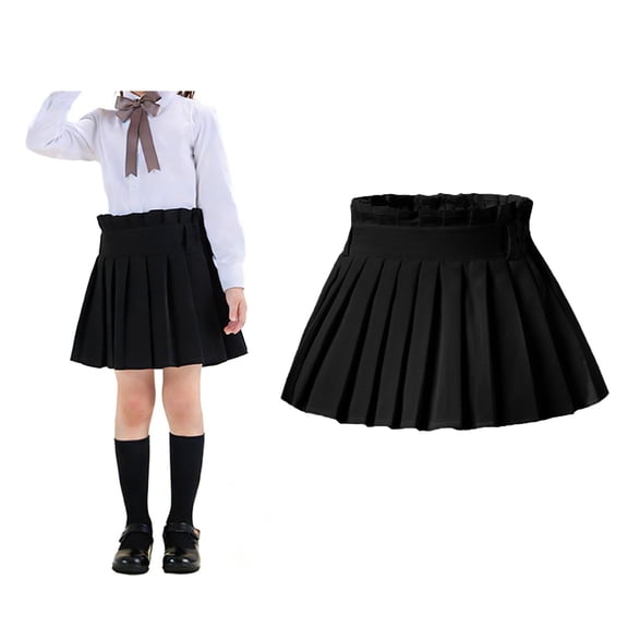 Uniform Skirt for Girls A-Line Pleated Skirt with Built-in Shorts Back To School Outfits for Girls Uniform Dresses 5-6 Years