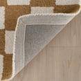 thumbnail image 3 of nuLOOM Quinarae Checkered Wool-Blend Rug, 7' 6" x 9' 6", Quinarae Golden Tan, 3 of 7
