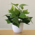 thumbnail image 4 of Artificial Potted Plant Leaf Simulation Leaves Home Office Desktop Greenery Decoration, 4 of 4
