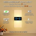thumbnail image 3 of Aplique LED con sensor de movimiento interior, lámpara de pared con pilas, luz nocturna, batería recargable por USB, acrílico, sensor de movimiento, iluminación de pared, 2 piezas, 3000 K Clase de eficiencia energética E： brillar Electrónica, 3 of 5