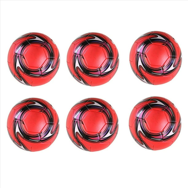 6X BalóN de FúTbol Profesional TamañO 5 Entrenamiento Oficial de FúTbol BalóN de FúTbol CompeticióN FúTbol Al Aire Libre Rojo