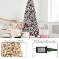 thumbnail image 2 of Árbol de Navidad de 6 Pies – Nieve – Luces LED 250 – Base Metálica – Decoración Navideña – Hogar, Oficina o Fiesta, 2 of 9