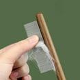 thumbnail image 4 of Pet Comb Wood Handle: Stainless Steel Needle Cat Grooming Brush Dog Massage Comb, 4 of 7