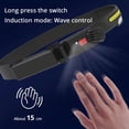 thumbnail image 5 of Linterna frontal recargable, paquete de 2, linterna frontal de haz ancho de 230 ° para adultos, linterna frontal LED con clips, equipo de camping, 6 modos, sensor de movimiento, linterna fro, 5 of 5