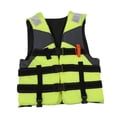 thumbnail image 1 of Chaleco ,Chaleco con silbato para niños,Chaleco de natación Chaleco flotador de agua Flotabilidad,Traje de supervivencia para chaquetas y kayak para deportes Verde, 1 of 8