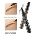 thumbnail image 4 of Eyebrow Pencil, Long Lasting Eyebrow Pencil, Four Pronged Water Resistant Eyebrow Pencil with Paintbrush Tool, Durable Sweat Resistant Natural Makeup Eyebrow Pencil, 4 of 9