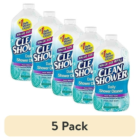 (5 pack) 1PK Clean Shower Fresh Clean Scent Daily Shower Cleaner 60 oz. Liquid