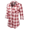 thumbnail image 2 of JJ Perfection Womens Long Sleeve Soft Button Down Shirt (Female Plus Size Available), 2 of 3