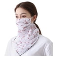thumbnail image 1 of Women Sun Protection Print Scarf Dustproof Neck Scarf Masks, 1 of 1