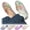 Clear, variant on Womens Jelly Shoes Glitter Clear Flats Slip On Summer Beach Slippers Transparent Open Toe Waterproof Slide
