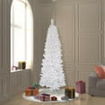 thumbnail image 2 of Pre-Lit 6.5' x 32" White Salem Pencil Dura-Lit Artificial Christmas Tree, White, Multi-Colored Lights, 2 of 7