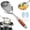 1pcs, variant on Heavy Duty Stainless Steel Skimmer with Wooden Handle, Slotted Spider Strainer for Deep Frying Oil Draining Pasta Dumplings, Heat Resistant Large Ladle
