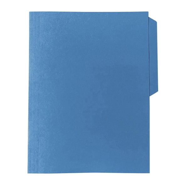 Fólder de Color Azul, Oxford, Tamaño Carta, Ceja 1/2, paquete con 25.