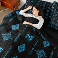 thumbnail image 4 of Feelyou Tribal Aztec Damask Twin Bedding Sets 7pcs, Western Boho Skeleton Comforter Set, 4 of 8