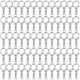 Roctee 120 Pcs Porte-Clés Clip D Snap Crochet Split Métal Porte-Clés avec Chaîne, Pièces de Porte-Clés Matériel avec Saut Ouvert 8mm – image 1 sur 5