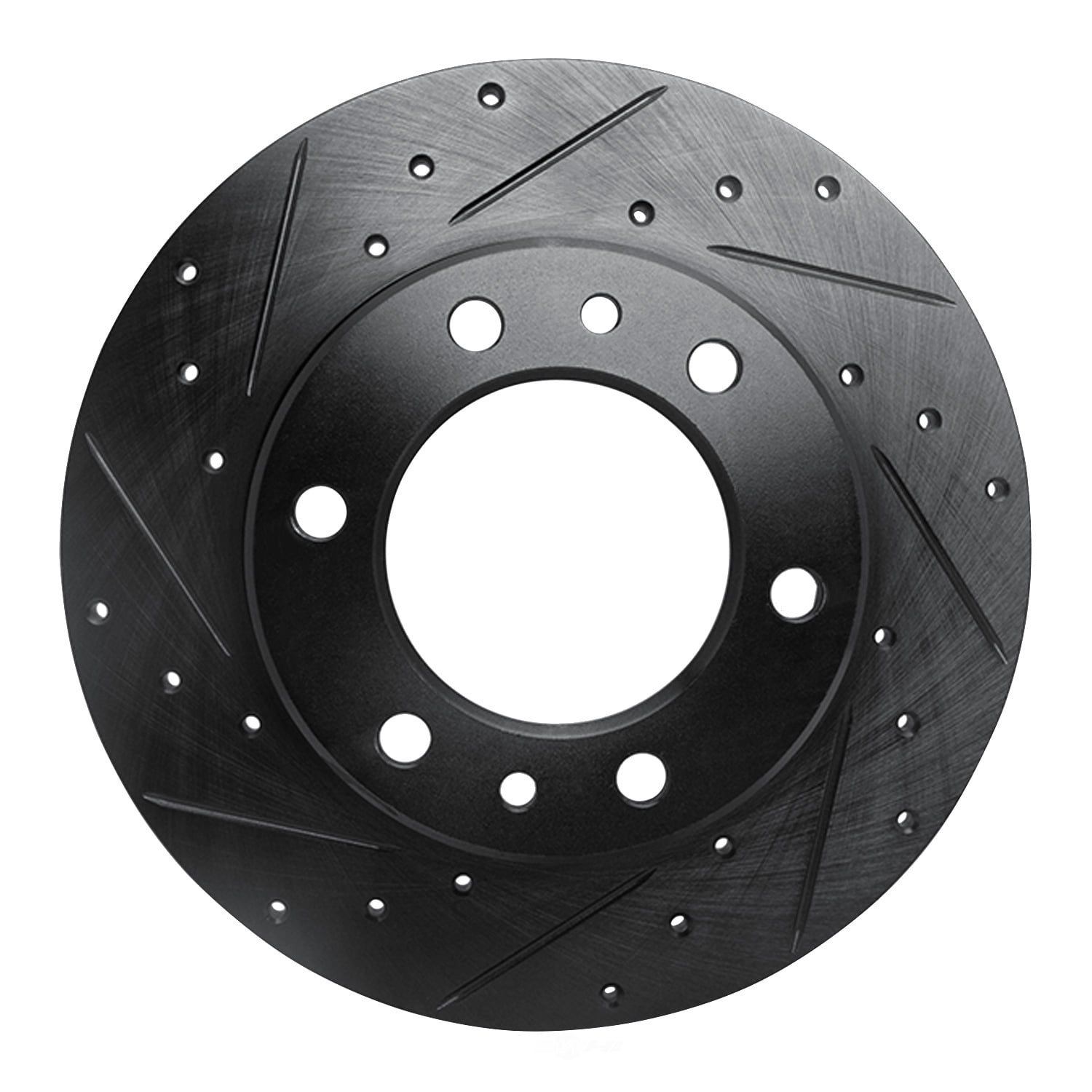 Dynamic Friction Company 633-76095L DFC Brake Rotor - Drilled And Slotted - Black